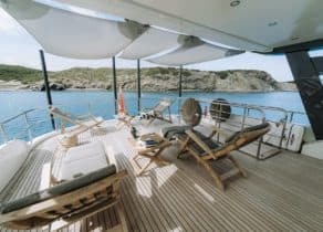 Oberdeck yacht Mallorca las ninas