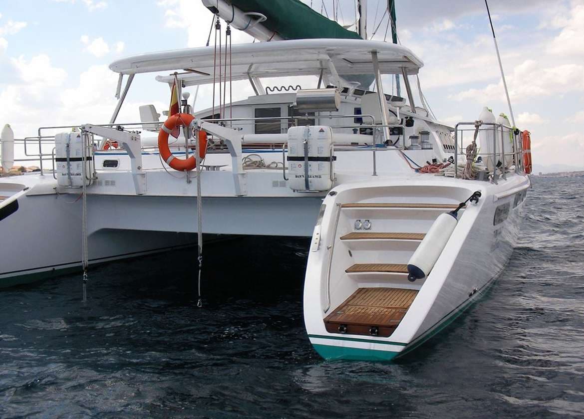 Heck Katamaran fountaine pajot 56 Mallorca